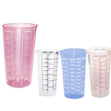 Imagem de copo de medida / dosador graduado de plastico colors com bico 500ml - 