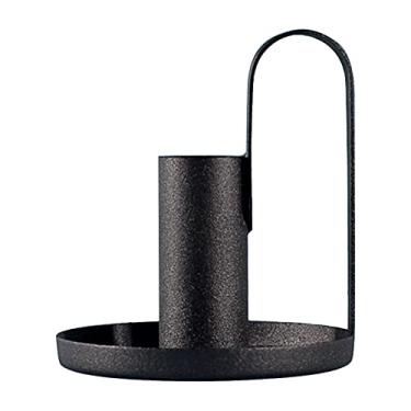 Imagem de Suportes de vela metal Suporte Ferro redondo retrô Ornament DIY Decoração centro mesa para casamento e festival em casa festa jantar Ótimo ambientes internos