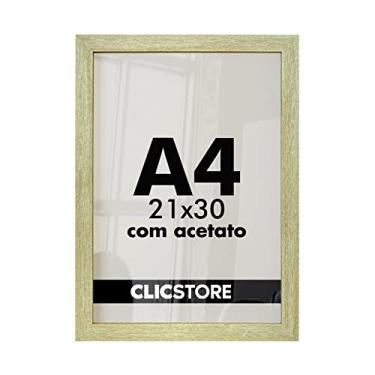 Imagem de Kit 3 Molduras A4 Foto 21x30 Diplomas Certificados Qualidade Premium Acetato Quadros Decoração Arte Imagem Sala Quarto (Carvalho)