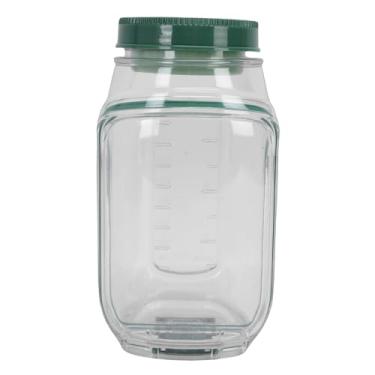 Imagem de Fockety Frascos de Salada Com Tampa, Potes de Vidro à Prova de Vazamento de 1000ml Com Abertura Lateral, Separação úmida/seca, Recipiente de Salada para Almoço, Viagens, Escritório