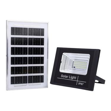 Imagem de Asixxsix LED Solar Floodlight, IP67 prova de água Automático Crepúsculo ao amanhecer lâmpada de iluminação, Luz de segurança solar com controle remoto para Jardim Varanda Garagem