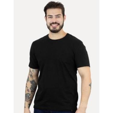 Imagem de Camiseta Calvin Klein Masculina Barra Tag Preta-Masculino