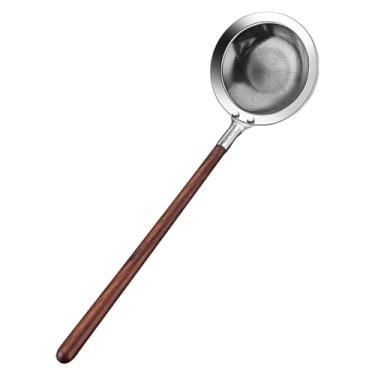 Imagem de Colher Escorredor | Concha Peneira de Rede - Escumadeira de Aço Inoxidável - para Fritura Servir Cozinhar Hot Pot Leite de Soja Bolinho Macarrão