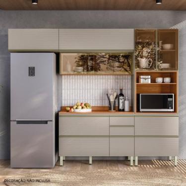 Imagem de Cozinha modulada completa demartêz proença mdf com vidro reflecta - DE