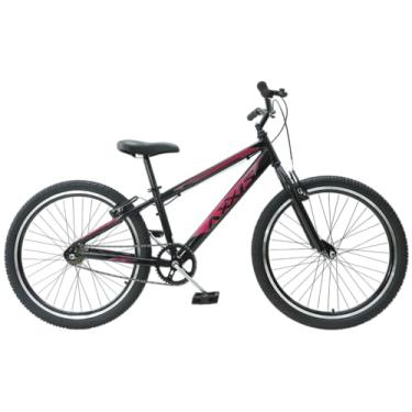 Imagem de Bicicleta Aro 24 Axxis Juvenil Quadro Alumínio Aro Aero Freio V-Brake (Preto/Rosa)