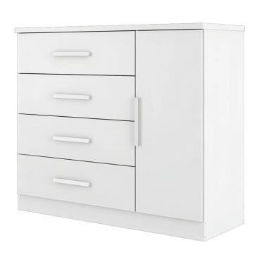 Imagem de Cômoda Sapateira 4 Gavetas 1 Porta Genova Plus Zanzini