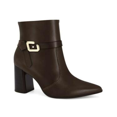 Imagem de Bota Ramarim em Couro Feminino - Cafe