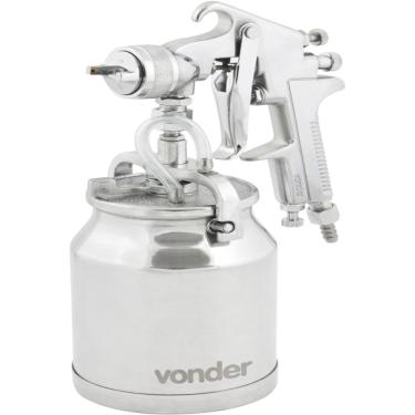 Imagem de Pistola Para Pintura Sucção 1,8mm 7,1 Pcm Caneca Alumínio 1