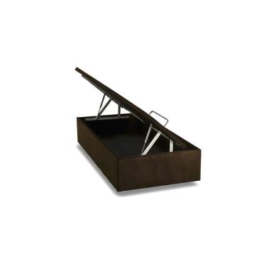 Imagem de Cama Box Baú Universal Solteiro Suede Brown (88x188x35) - Ortobom