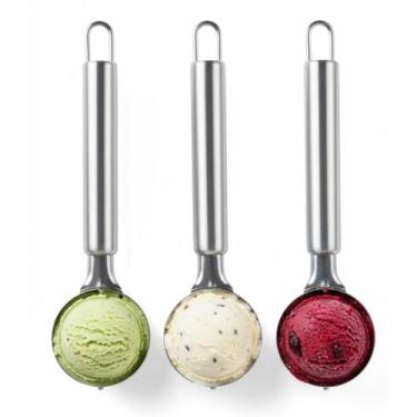Imagem de Colher De Pegar Servir Sorvete 3 Peças Inox Bola Pegador - Original