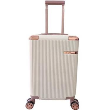 Imagem de Mala de Bordo Viagem Porte Pequeno ABS com Cadeado TSA Texturizada Yins Ys21160-P-Unissex