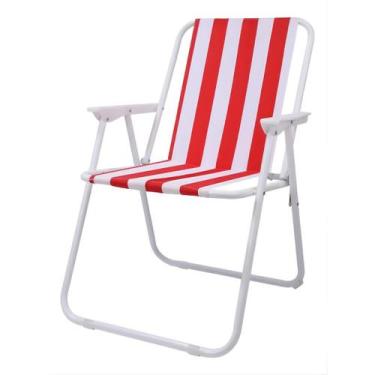 Imagem de Cadeira De Praia Aço Importado Com Mola Reforçada Supertem