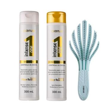 Imagem de Kit C.Kamura Intense One 24K Shampoo, Condicionador e Escova