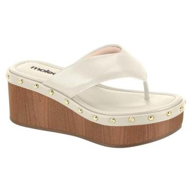 Imagem de Tamanco Feminino Moleca Salto Plataforma Tratorado Tachas Original -, 