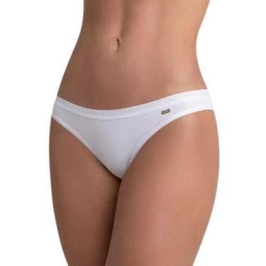 Imagem de Calcinha Loba Lupo 40354-001 Tanga Cintura Baixa Algodão, Branco, GG