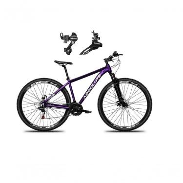 Imagem de Bicicleta Aro 29 Absolute Nero 5 Alumínio 21v Câmbios Shimano Mountain Bike Freio A Disco Roxo 13.8