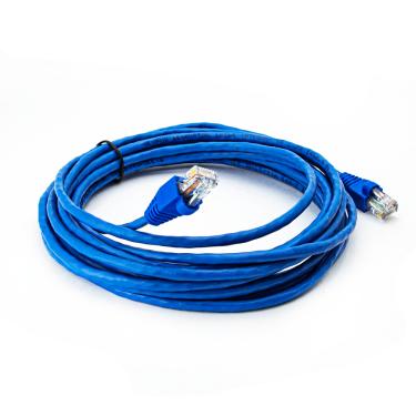 Imagem de Cabo de Rede Nexans Cat5e Montado Azul - 1 Metro