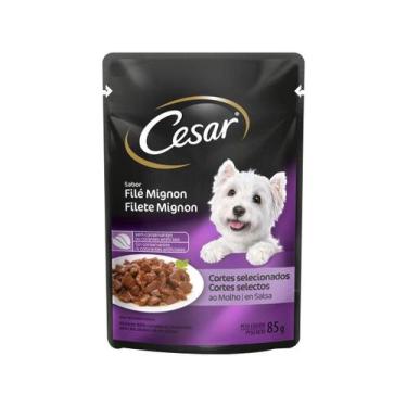 Imagem de Ração Úmida Cesar Sachê Cortes Selecionados Filé Mignon para Cães Adul