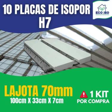 Imagem de 9 Placas de Isopor para Laje 100cm x 33cm x 7cm Máximo de 1 Kit por co