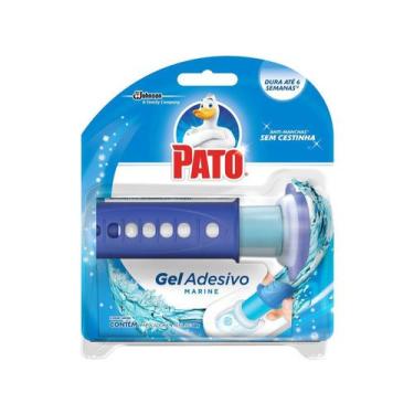 Imagem de Detergente Sanitário Pato Gel Adesivo com Aplicador Marine 38g, Marine
