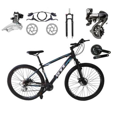 Imagem de Bicicleta Aro 29 GTI Roma Câmbios Shimano Altus 24v K7 Alumínio Freios Hidráulicos Garf...