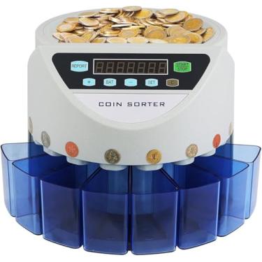 Imagem de Contador De Moedas Uk Máquina De Contagem Eletrônica Automática De Moedas 300 Moedas/Min Contagem De Lotes Contador De Moedas Classificador Nova Moeda De Libra Para Gbp Contagem De Moedas