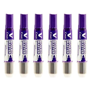 Imagem de Pincel para Quadro Branco Recarregável Board Master Violeta 6 Unidades - Pilot