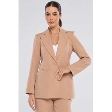 Imagem de Blazer PKS Alfaiataria Intermediário Social Bege, G