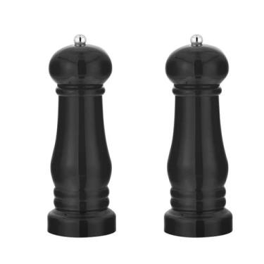 Imagem de 2un Moedor Pimenta Reino Sal grosso ajuste fino grosso preto - Clink