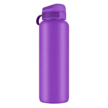 Imagem de Garrafinha de Água Tampa Emborrachada com Alça 1LT Colors Academia Tre