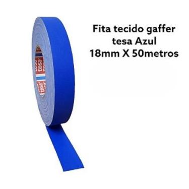Imagem de Fita Tecido Gaffer Tape Azul 18mmX50m Tesa - tesa