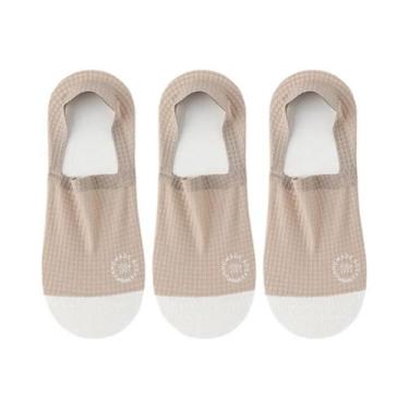 Imagem de Meias Invisíveis Masculinas De Malha Respirável, 3 Pares, Alta Qualida