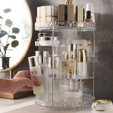 Imagem de Organizador Giratório Rotativo Porta Maquiagem Perfume Creme 360 Acril