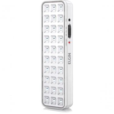Imagem de Luminária de Emergência 48LEM30L0000 com 30 Leds 2W Bateria de Lítio 100-240V Branco Elgin
