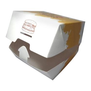 Imagem de Embalagem para Alimento Mc Modelo Mc para Hambúrguer Grande com Tampa Articulada 50 Uni...