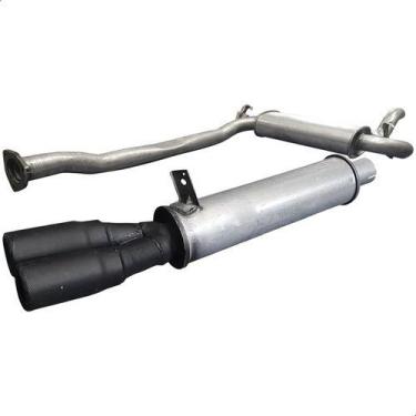 Imagem de Kit Escapamento Abafador + Traseiro Gol Gts 1.8 8v 1992 1994 - ScapJá