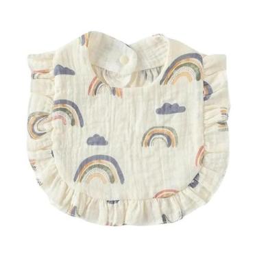 Imagem de Babador Floral De Algodão Para Bebês, Estilo Coreano Com Renda, Toalha