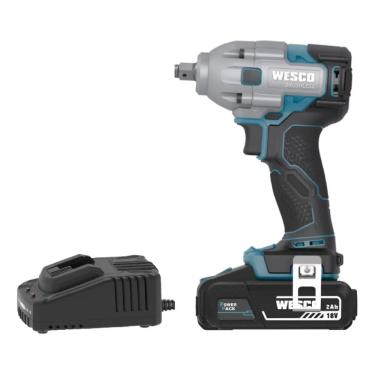 Imagem de Chave De Impacto Pro 18v Bateria Brushless Power - Wesco Verde