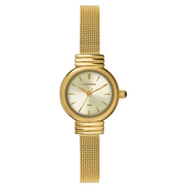 Imagem de Relógio MONDAINE feminino analógico dourado 99856LPMVDE1