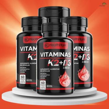 Imagem de Vitamina K2 - Menaquinona - 7 - Vitamina D3 - Colecalciferol - MarketV