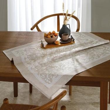 Imagem de Toalha de Chá Centro de Mesa Bege Estampada Alana Dohler - Döhler