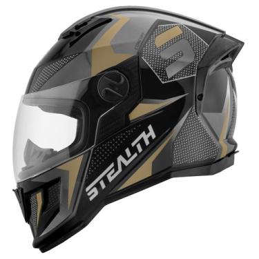 Imagem de Capacete Stealth Concept Moto Fechado Pro Tork Adulto Segurança Confor