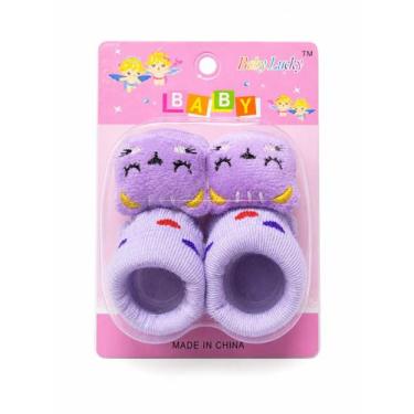 Imagem de Meia bichinho pantufa para bebe recem nascido Cor:12Tamanho:Unico - RP