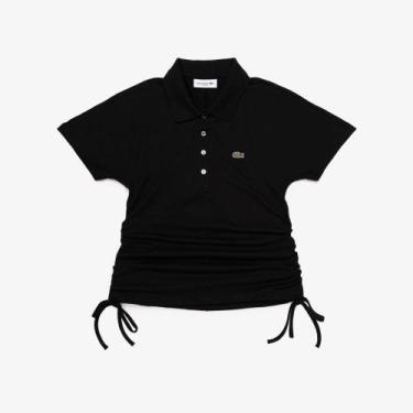 Imagem de Camisa Polo Adjustable Piqué Corte Ajustado - Lacoste, 38, Preto