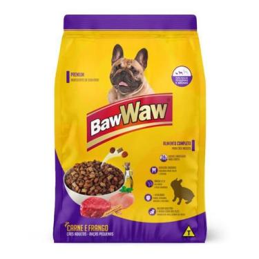 Imagem de Ração 1kg caes pequenos carne frango bawwaw - clicklotus
