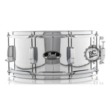 Imagem de Caixa Pearl Roadshow Steel Shell 14x6,5 em Aço com Aros Triple Flange 