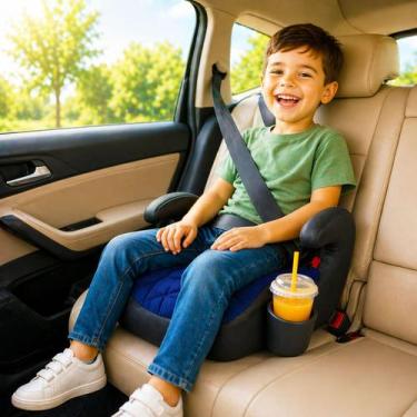 Imagem de Assento Infantil Elevacao Triton Azul Carro Cadeirinha Copo - Tutti
