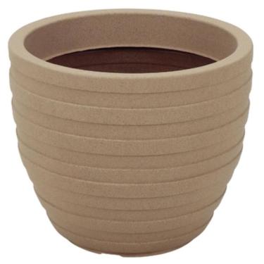 Imagem de Vaso Inca 45cm Jardim Granito Areia Tramontina em Polietileno Flor Folhagem