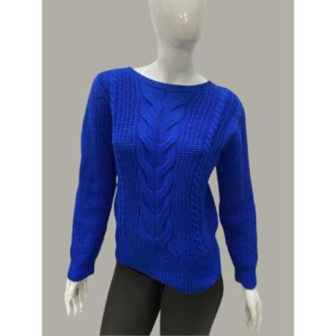 Imagem de Blusa Tricot Inverno Frio Lançamento Tricô Feminina - Giuliana Marques