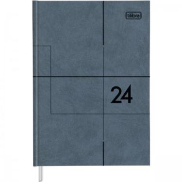 Imagem de Agenda Executiva Costurada Diária 12,3 x 16,6 cm Prátika Master 2024 -